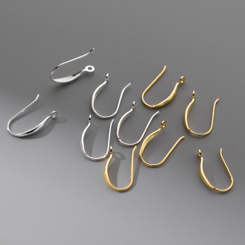 925 Sterling Silver Hook Earwire plated DIY Approx 1.4mm Sold By Pair