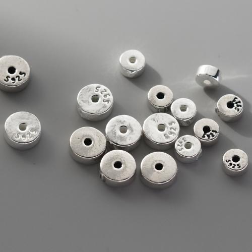 925 Sterling Silber Perlen, DIY & verschiedene Größen vorhanden, keine, verkauft von PC