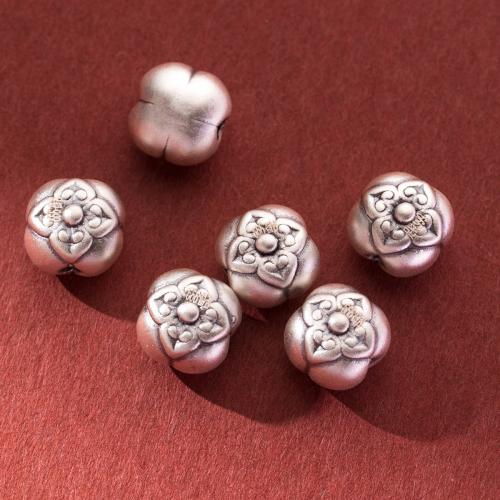 Spacer Beads Jóias, 925 prata esterlina, DIY, cor original, 10.50x10.50x9.50mm, Buraco:Aprox 2.1mm, vendido por PC