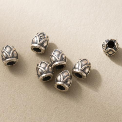 Spacer Beads Jóias, 925 prata esterlina, DIY, cor original, 5x5x5.50mm, Buraco:Aprox 1.9mm, vendido por PC