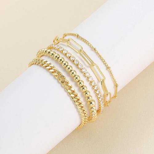 Stainless Steel Jewelry Bracelet 304 Stainless Steel fashion jewelry & for woman golden nickel lead & cadmium free Length 21 cm Sold By PC