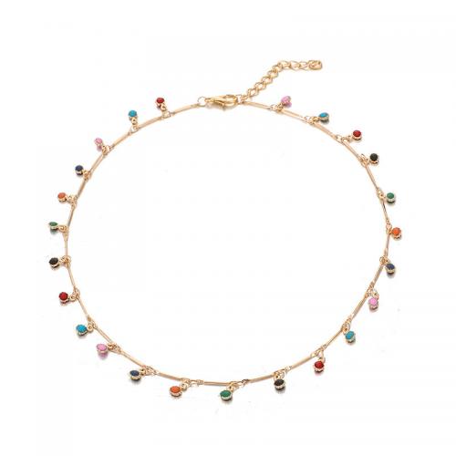 Zinklegierung Schmuck Halskette, Modeschmuck & für Frau, keine, frei von Nickel, Blei & Kadmium, Länge:ca. 38 cm, verkauft von PC