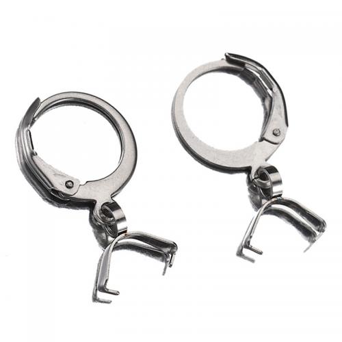 Stainless Steel Lever Back Earring Component 304 Stainless Steel DIY original color nickel lead & cadmium free Sold By Bag