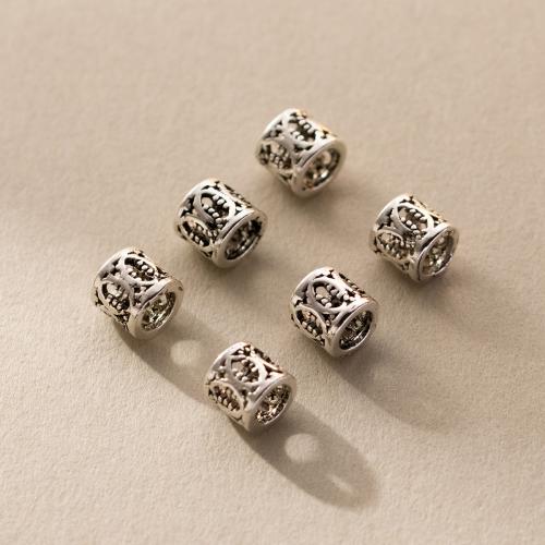 Perles en argent sterling 925, DIY & creux, plus de couleurs à choisir, 5x5mm, Trou:Environ 3.2mm, Vendu par PC