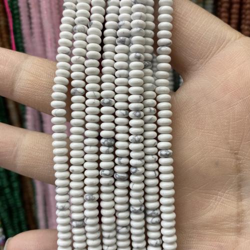 Perles bijoux en pierres gemmes, Pierre naturelle, abaque, poli, DIY, plus de couleurs à choisir, 2x4mm, Vendu par Environ 38 cm brin