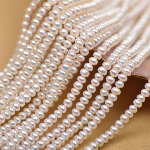 Perle perline Keishi coltivate d'acqua dolce, perla d'acquadolce coltivata naturalmente, DIY & formato differente per scelta, bianco, Venduto per Appross. 36-38 cm filo