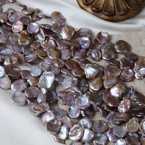 Cultured Baroque Freshwater Pearl Beads, DIY, purple, 15mm, Sold By Strand