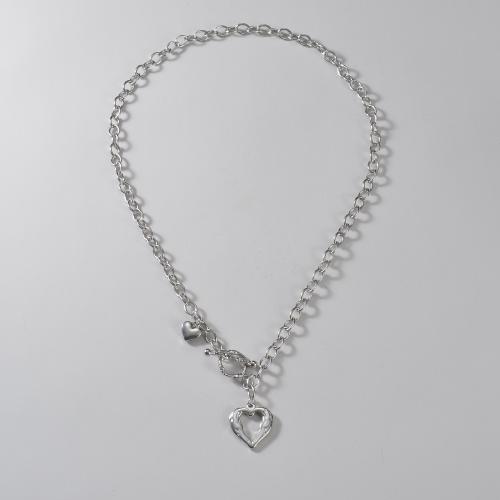 Sweater Chain Necklace, Titanium Steel, Heart, polished, fashion jewelry & for woman, nickel, lead & cadmium free, Length:Approx 53 cm, Sold By PC