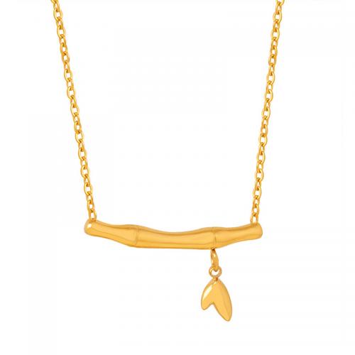Titanstahl Halskette, mit Verlängerungskettchen von 5cm, 18K vergoldet, Modeschmuck & für Frau, goldfarben, 25mm, Länge:ca. 40 cm, verkauft von PC