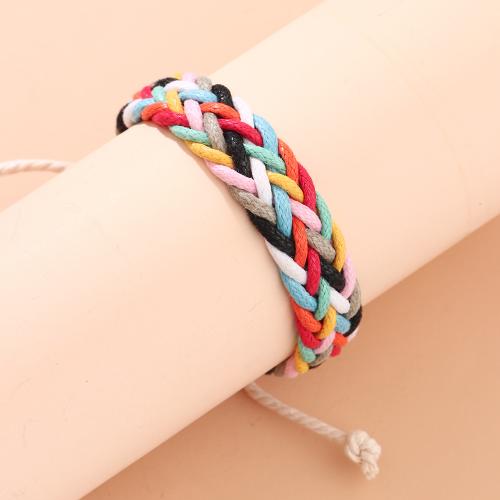 Fashion Create Wax Cord Bracelets 12 Signs of the Zodiac Adjustable & for woman multi-colored Length 23 cm Sold By PC