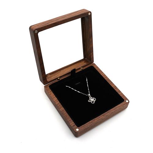 Κοσμήματα Gift Box, Ξύλο, διαφορετικά στυλ για την επιλογή, 105x105x38mm, Sold Με PC
