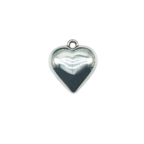 Acrylic Pendants, Heart, silver color plated, DIY, 28x32mm, Approx 200PCs/Bag, Sold By Bag