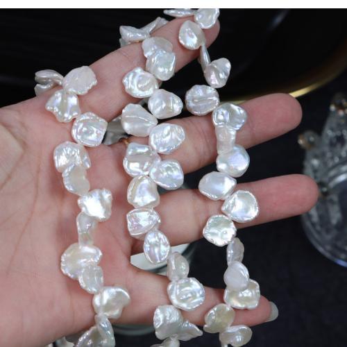 Natural Freshwater Pearl Loose Beads petals DIY white Length about 9-10mm Approx 0.7mm Approx Sold Per Approx 36 cm Strand