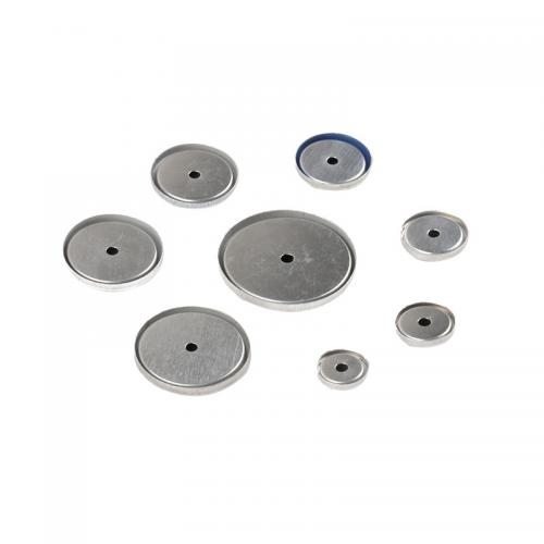 aluminio Fornituras para Botón, Bricolaje & diverso tamaño para la opción, libre de níquel, plomo & cadmio, Vendido por UD