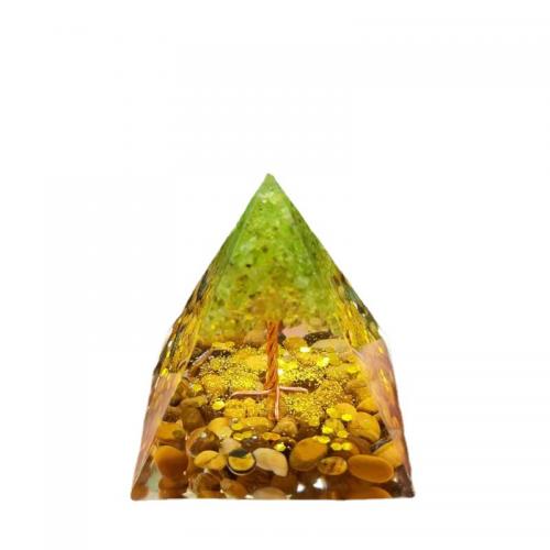 Żywica syntetyczna piramida Dekoracja, ze Kamień szlachetny, Piramidy, Naklejka epoksydowa, różnej wielkości do wyboru & różne style do wyboru, sprzedane przez PC