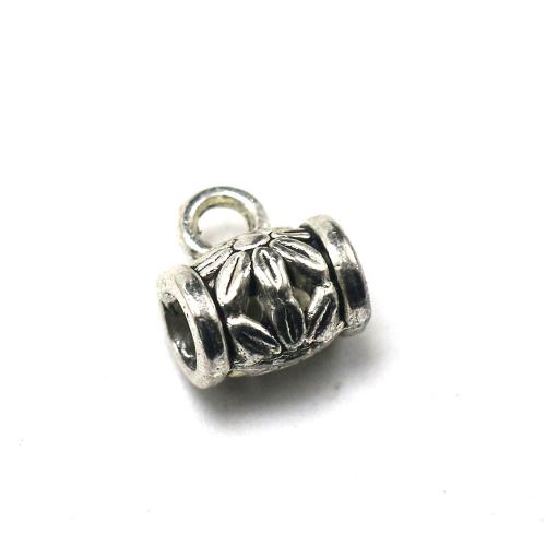Tibetan Style Bail Beads, antique silver color plated, vintage & DIY, nickel, lead & cadmium free, 10x9x6.50mm, Approx 100PCs/Bag, Sold By Bag