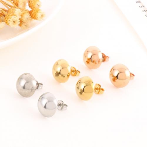 Stainless Steel Stud Earrings 304 Stainless Steel fashion jewelry & for woman mixed colors Sold By Lot