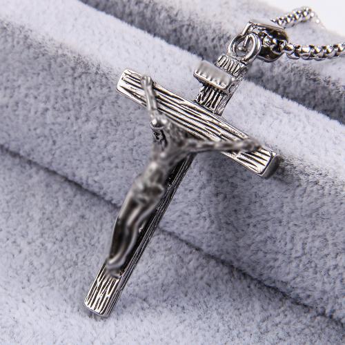 Stainless Steel Cross Pendants, 304 Stainless Steel, DIY, more colors for choice, nickel, lead & cadmium free, 61x33.50mm, Sold By PC