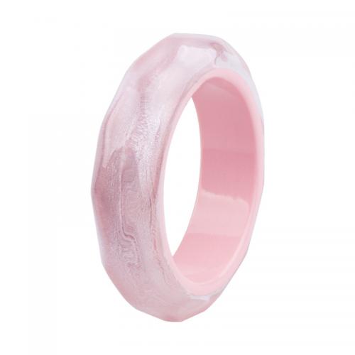 Resin Bracelets, fashion jewelry & for woman, more colors for choice, 21mm, Inner Diameter:Approx 65mm, Sold By PC