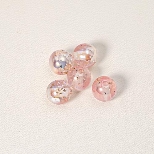 ABS Plastic Beads Round plated DIY 8mm Sold By Bag