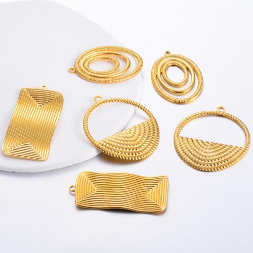 Bijoux pendentifs en acier inoxydable , Acier inoxydable 304, Placage de couleur d'or, DIY & styles différents pour le choix, plus de couleurs à choisir, 5PC/sac, Vendu par sac