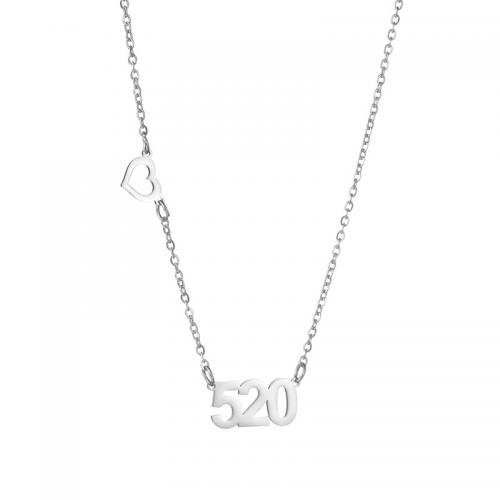 Sweater Chain Necklace, Titanium Steel, polished, fashion jewelry & for woman, original color, nickel, lead & cadmium free, Length:Approx 41-50 cm, Sold By PC