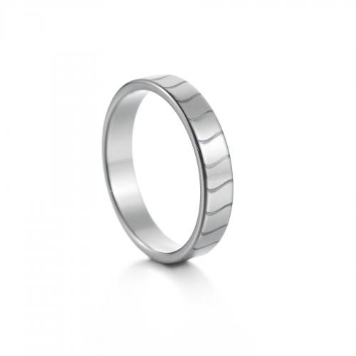 Палец кольцо из нержавеющей стали, Нержавеющая сталь 304, полированный, ювелирные изделия моды & разный размер для выбора & Женский, оригинальный цвет, не содержит никель, свинец, wide:4mm, продается PC
