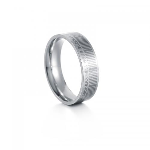 Edelstahl Ringe, 304 Edelstahl, Modeschmuck & verschiedene Größen vorhanden & für den Menschen, originale Farbe, frei von Nickel, Blei & Kadmium, wide:6mm, verkauft von PC