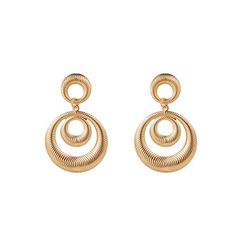 Iron Earring, fashion jewelry & for woman, nickel, lead & cadmium free, 45x60mm, Sold By Pair