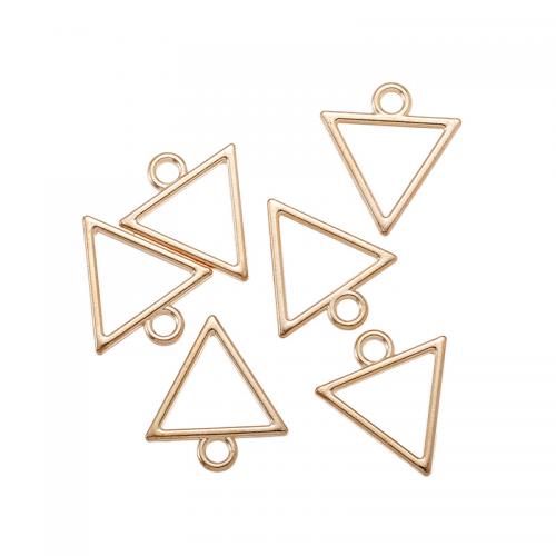 Zinc Alloy Pendants Triangle plated DIY & hollow nickel lead & cadmium free Approx 2mm Approx Sold By Bag