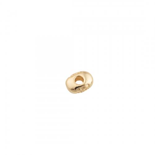 Brass Spacer Beads, plated, DIY, golden, 3x7.50x5.50mm, Hole:Approx 2mm, Sold By PC