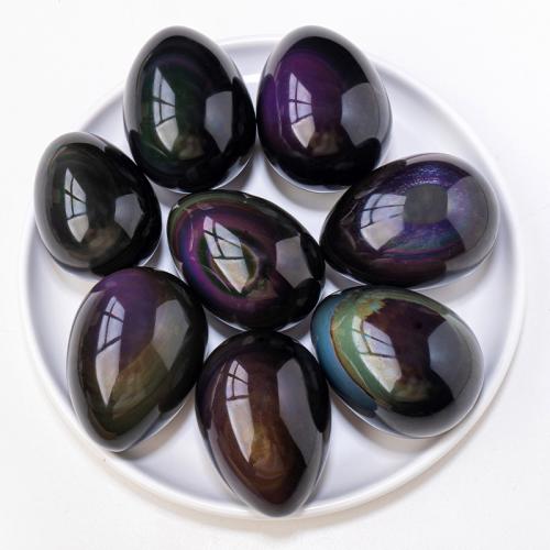 Obsidian Dekoration, oval, verkauft von PC