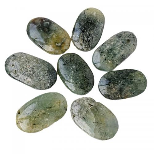 Natural Prehnite Decoration, Oval, decoration length 60-70mm, Sold By PC
