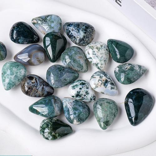 Moss Agate Decoration Teardrop Sold By PC