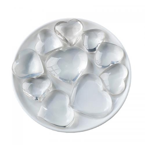 Clear Quartz Decoration, Heart, different size for choice, Sold By PC