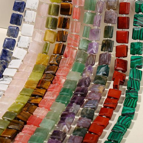 Gemstone Jewelry Beads Square polished & faceted Approx Sold By Strand