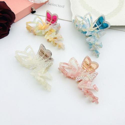 Hair Claw Clips Acetate Angel fashion jewelry & with rhinestone Sold By PC
