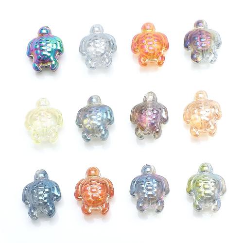Perles en verre de mode, tortue, DIY, plus de couleurs à choisir, 14x18mm, Trou:Environ 1.2mm, 20PC/sac, Vendu par sac