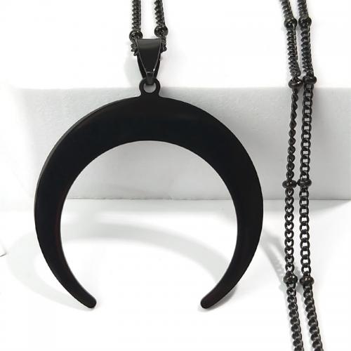 Edelstahl Schmuck Halskette, 304 Edelstahl, poliert, Modeschmuck & unisex, keine, frei von Nickel, Blei & Kadmium, 40x40mm, Länge:ca. 43 cm, verkauft von PC