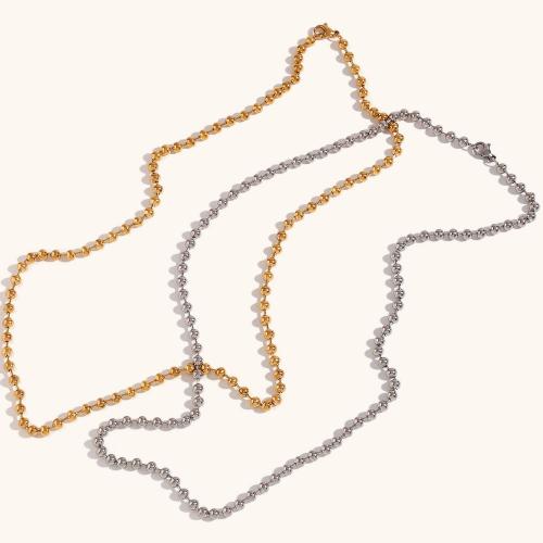 Stainless Steel Sweater Chain Necklace, 316L Stainless Steel, Vacuum Ion Plating, fashion jewelry & for woman, more colors for choice, Sold Per Approx 55 cm Strand
