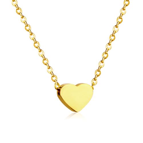 Stainless Steel Sweater Chain Necklace 304 Stainless Steel Heart Vacuum Ion Plating fashion jewelry & for woman Sold Per Approx 45 cm Strand