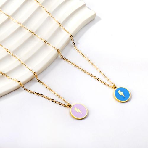 Stainless Steel Jewelry Necklace, 304 Stainless Steel, with 5cm extender chain, Vacuum Ion Plating, fashion jewelry & for woman, more colors for choice, 11.80mm, Sold Per Approx 45 cm Strand