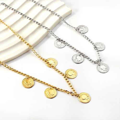 Stainless Steel Jewelry Necklace, 304 Stainless Steel, with 6cm extender chain, Vacuum Ion Plating, fashion jewelry & different styles for choice & for woman, more colors for choice, Sold Per Approx 45 cm Strand