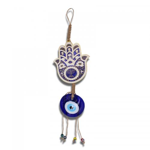 Hanging Ornaments Linen with Lampwork & Zinc Alloy Hand Unisex & enamel 420mm Sold By PC
