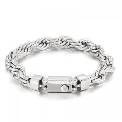 Titanium Steel Bracelet & Bangle, Shark, plated, Unisex, more colors for choice, Length:23 cm, Sold By PC