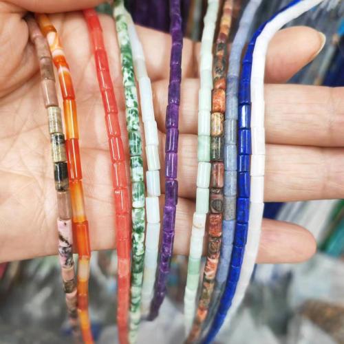 Gemstone Jewelry Beads Tube DIY Approx Sold By Strand