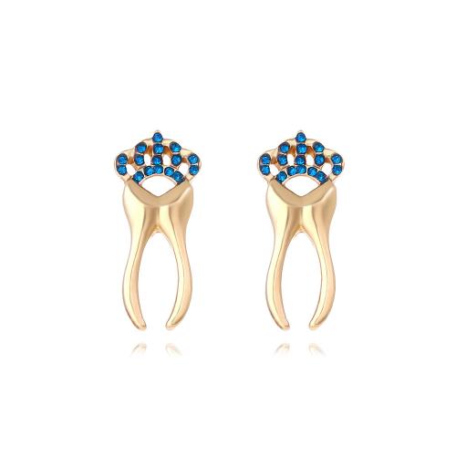 Tibetan Style Stud Earring, fashion jewelry & for woman & with rhinestone, nickel, lead & cadmium free, 24x10mm, Sold By Pair