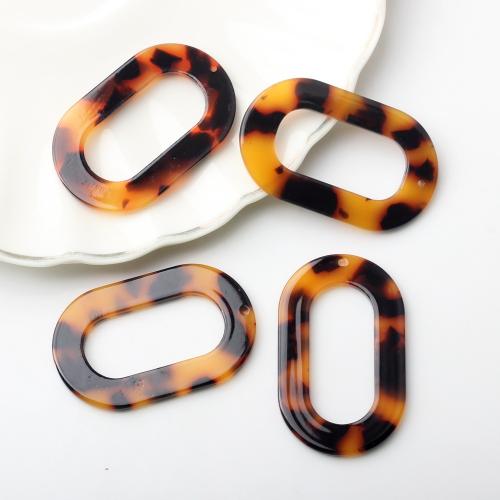 Resin Pendant, fashion jewelry & DIY & hollow, mixed colors, 27x44mm, Sold By PC