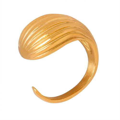 Titanium Čelik Finger Ring, modni nakit & za žene, više boja za izbor, diameter 18mm, Prodano By PC