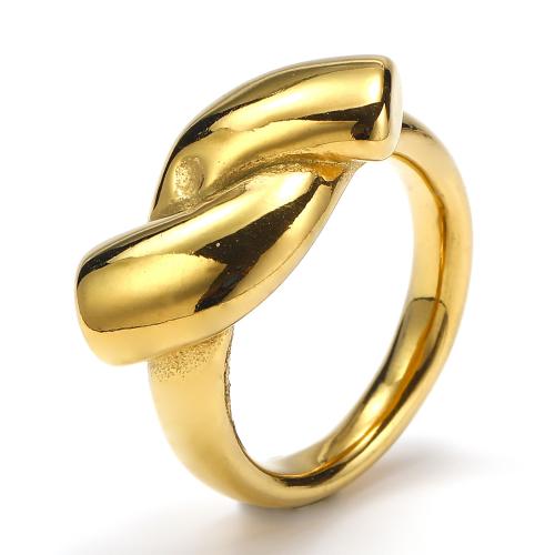 Titan Edelstahl Ringe, Titanstahl, verschiedene Größen vorhanden & verschiedene Stile für Wahl & für Frau, goldfarben, verkauft von PC